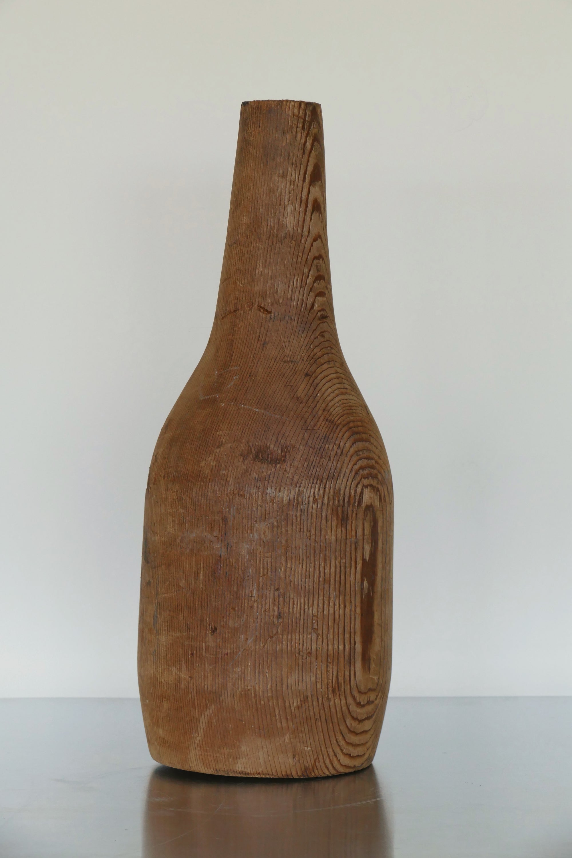 Wooden Vase Sculpture