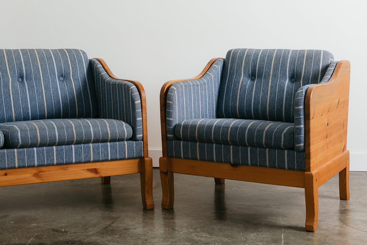 Yngve Ekstrom Pine Lounge Chair