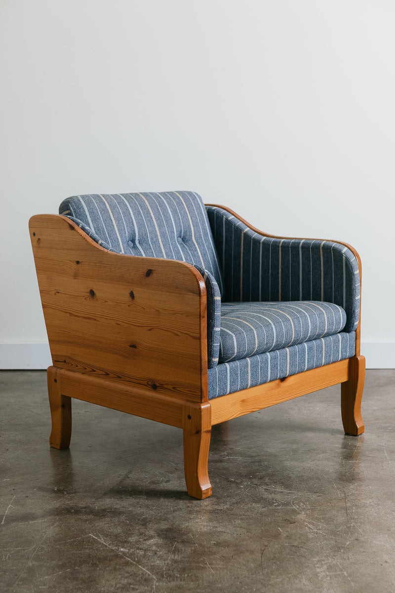 Yngve Ekstrom Pine Lounge Chair