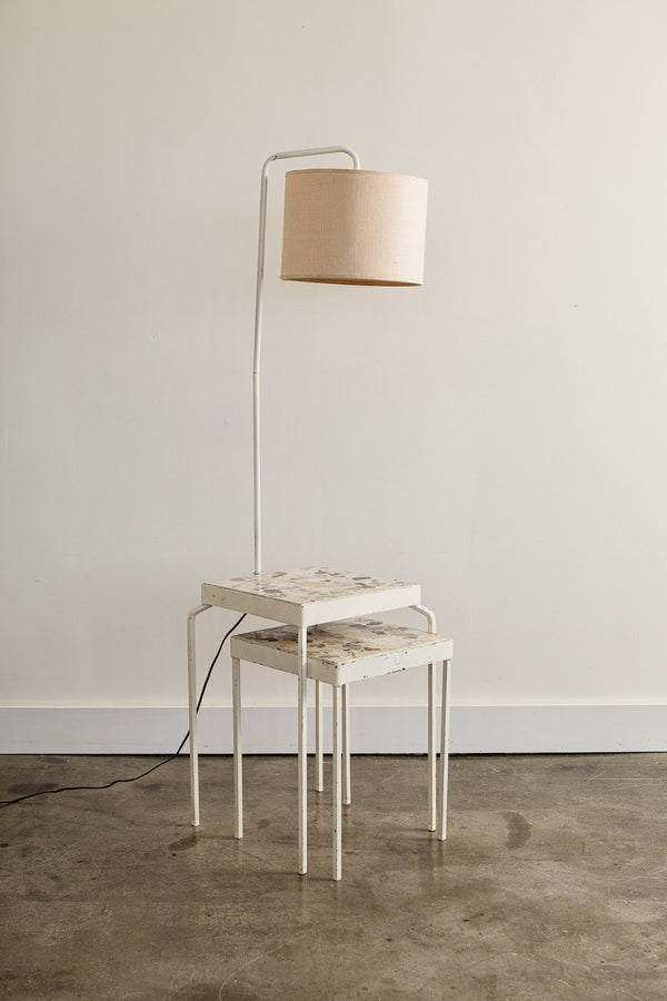 Agate Floor Lamp Table