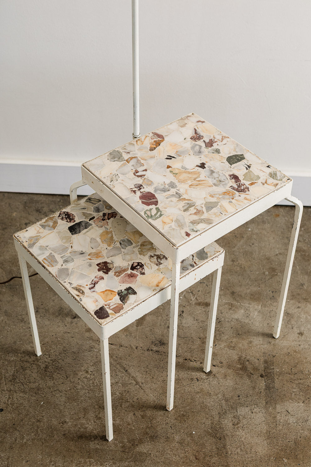 Agate Floor Lamp Table