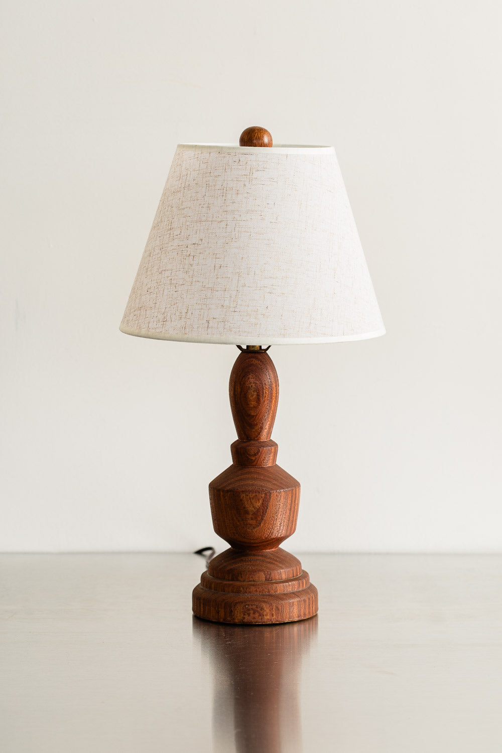 Turned Wood Lamp