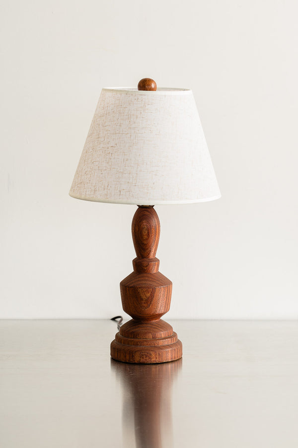 Turned Wood Lamp