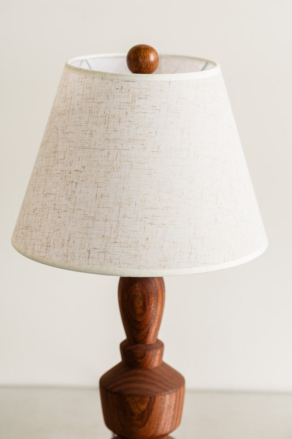 Turned Wood Lamp