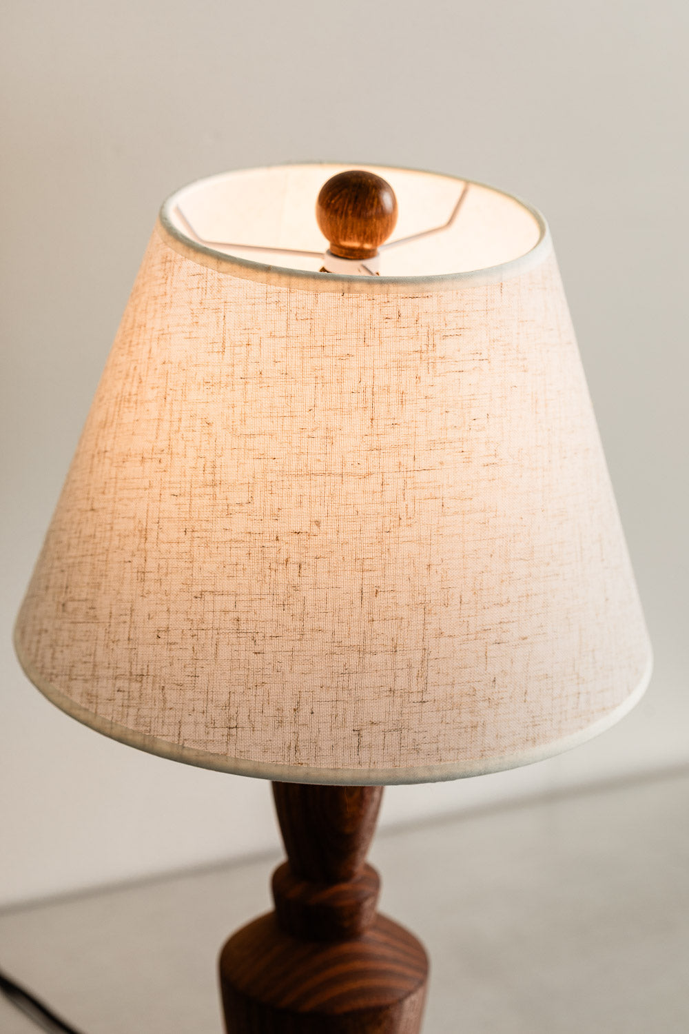 Turned Wood Lamp