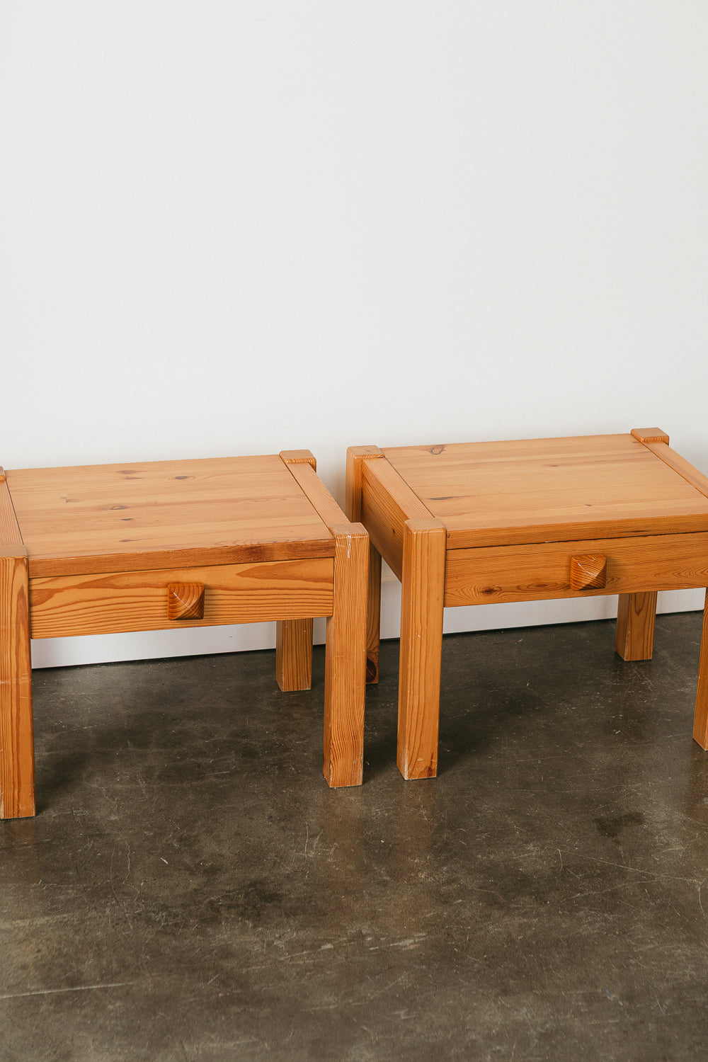 Pair of Pine Nightstands