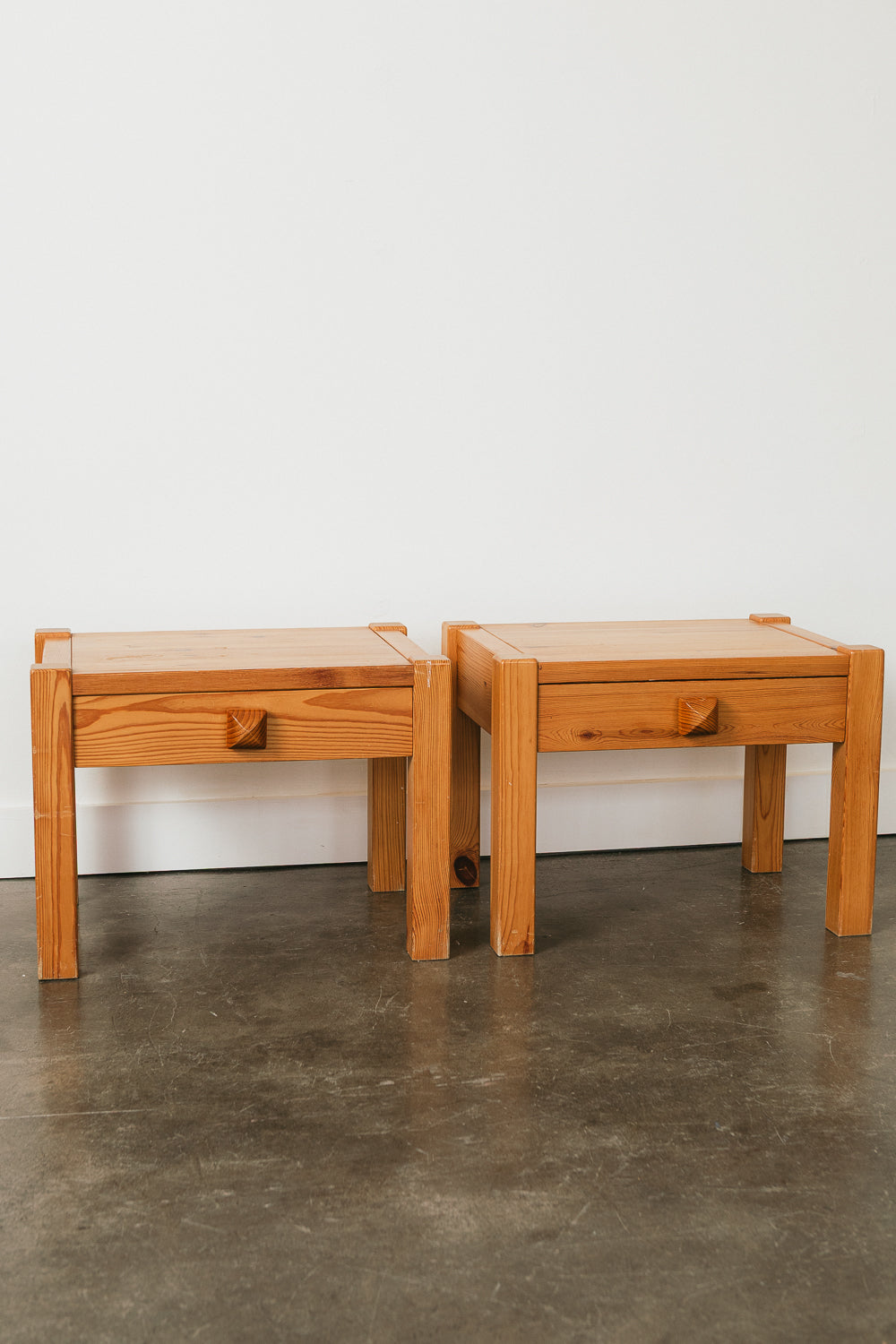 Pair of Pine Nightstands