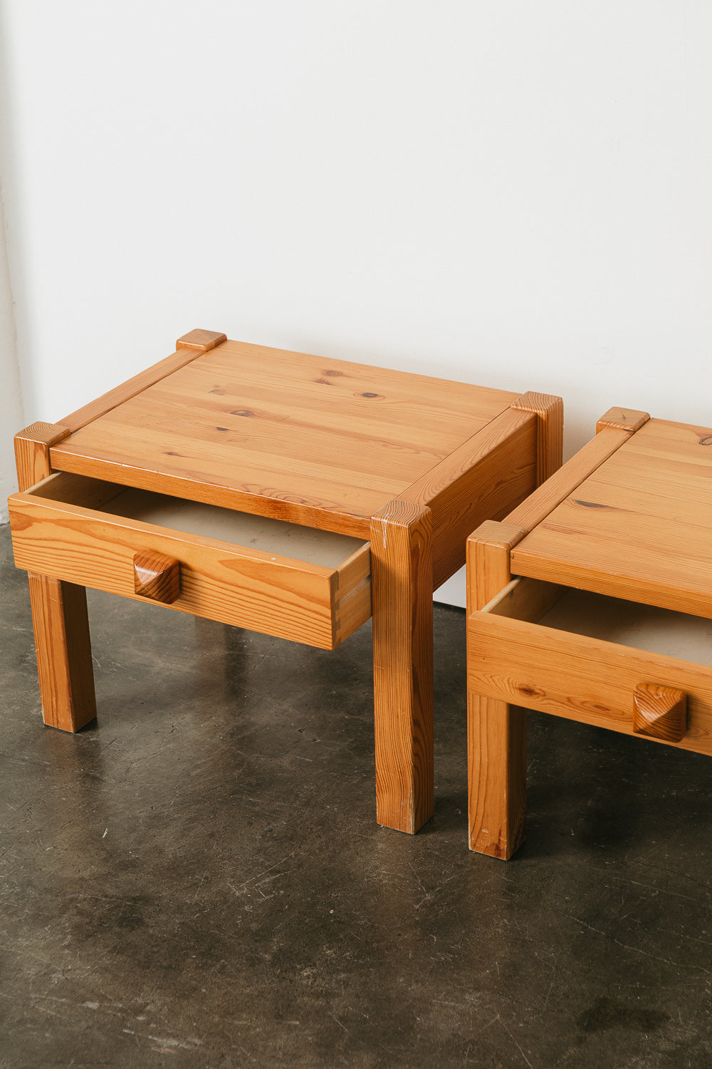 Pair of Pine Nightstands