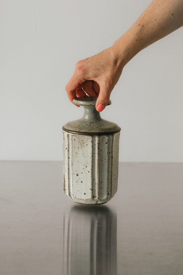 Midcentury Speckled Weed Pot