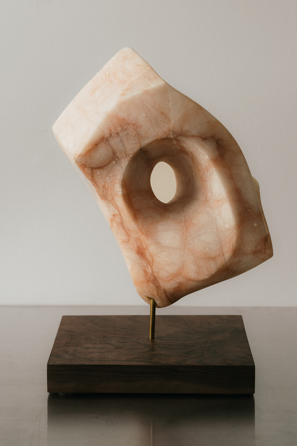 Pink Stone Sculpture