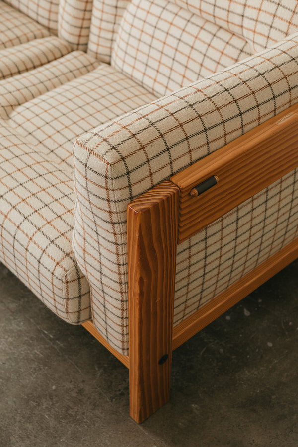 Plaid Loveseat