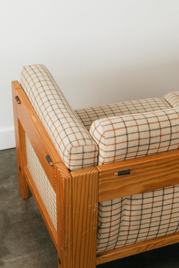 Plaid Loveseat