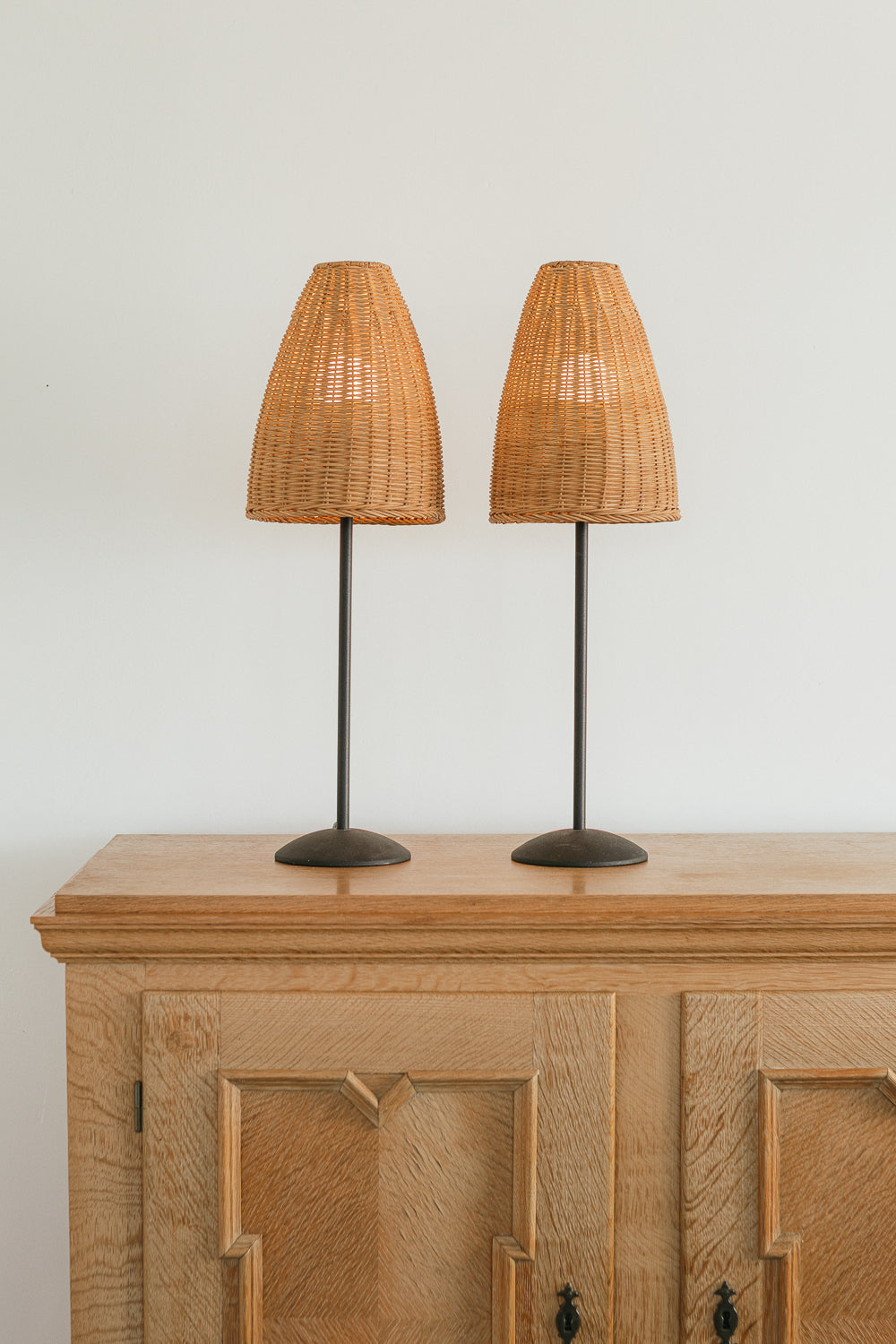 Wicker Table Lamp