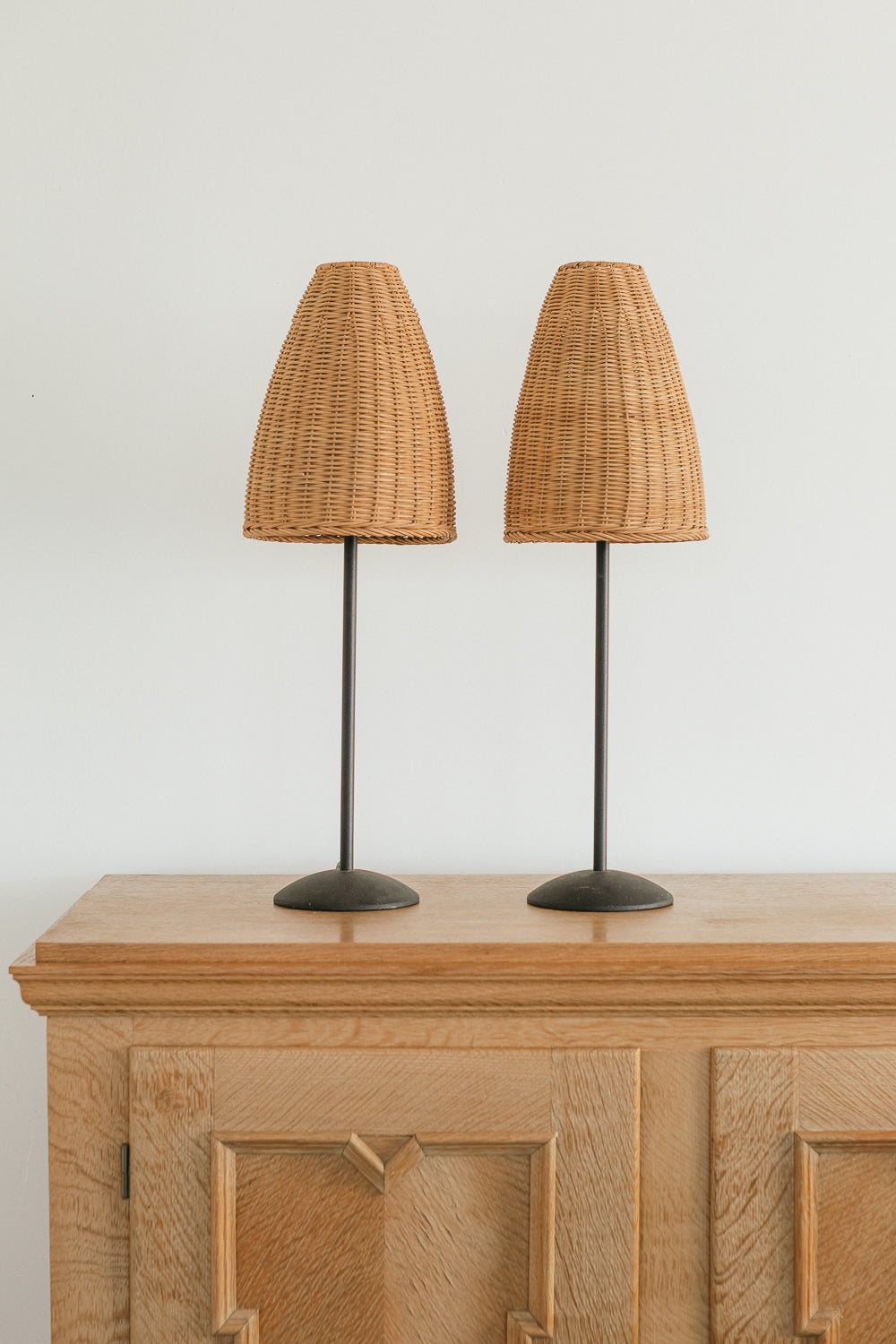 Wicker Table Lamp