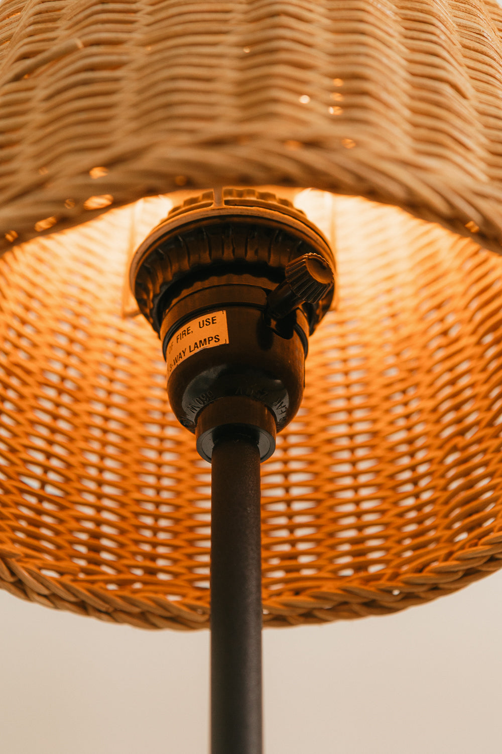 Wicker Table Lamp