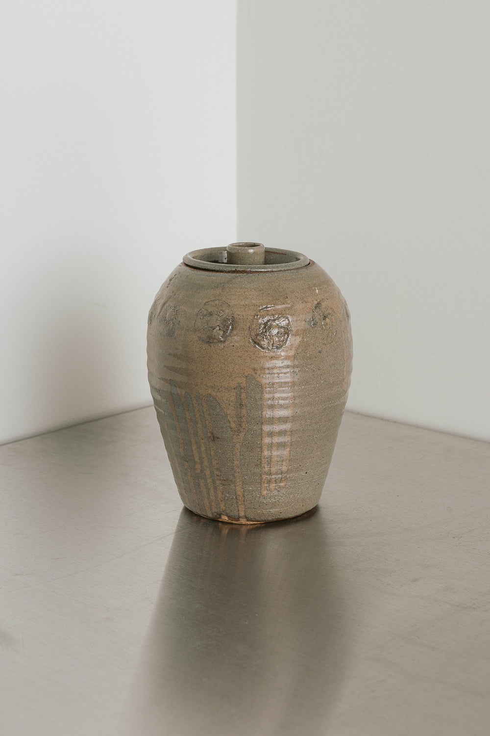 Glossy Gray Canister