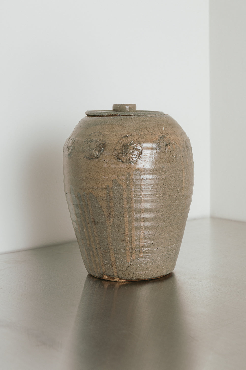 Glossy Gray Canister