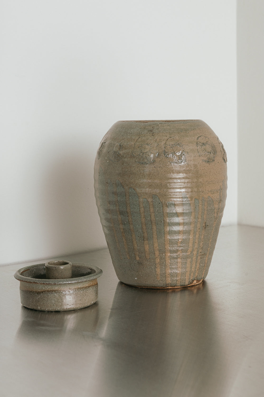Glossy Gray Canister