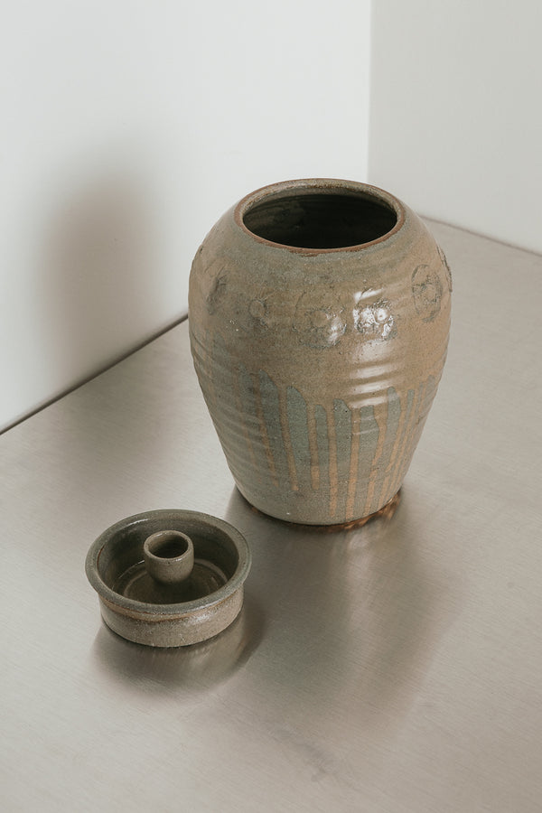 Glossy Gray Canister