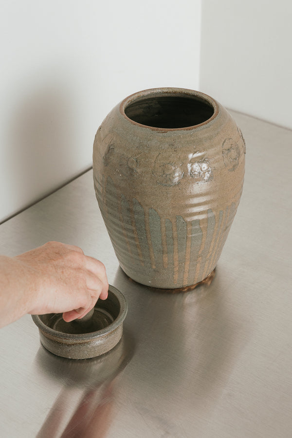 Glossy Gray Canister