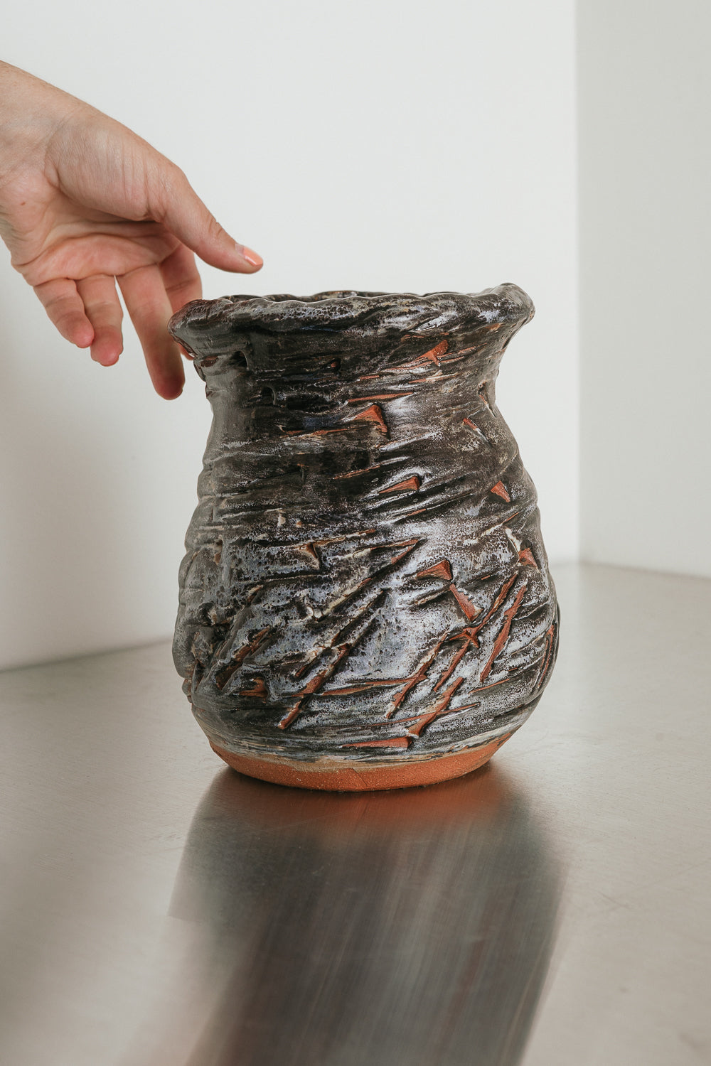 Chunky Terracotta Vase