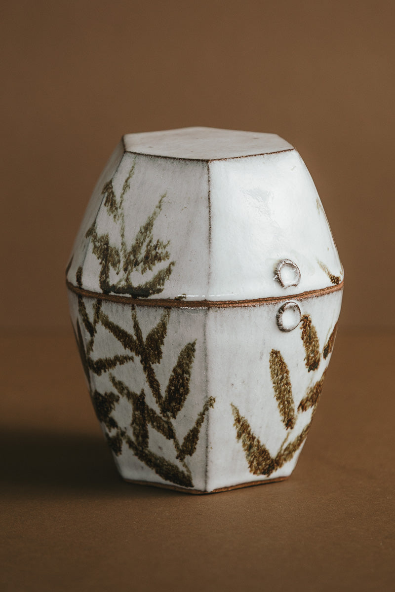 Bamboo Motif Canister