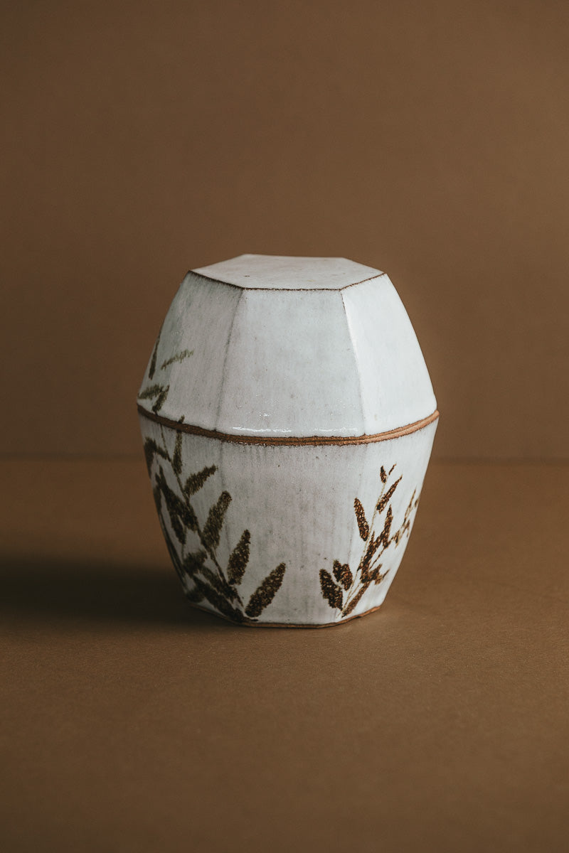 Bamboo Motif Canister