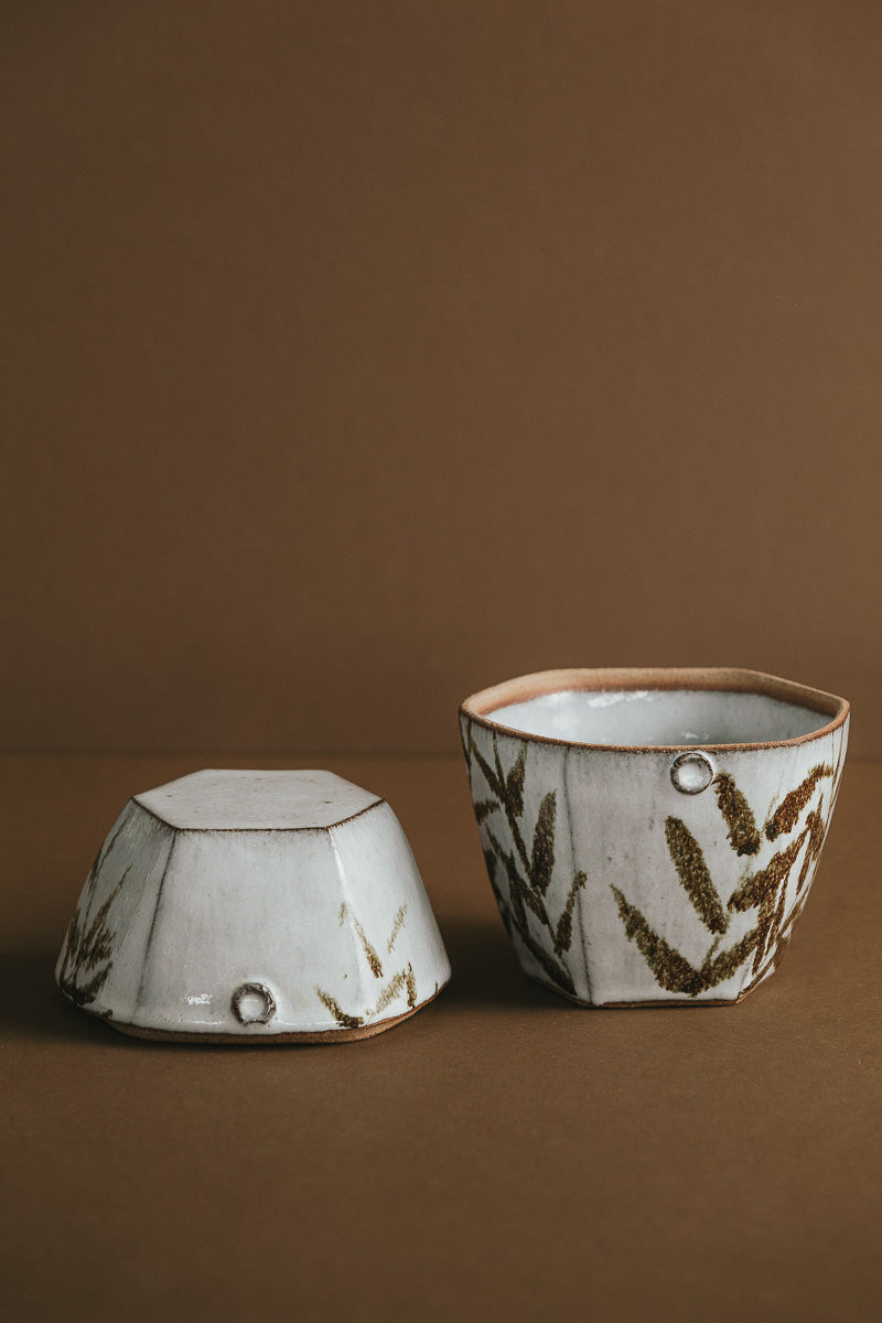 Bamboo Motif Canister