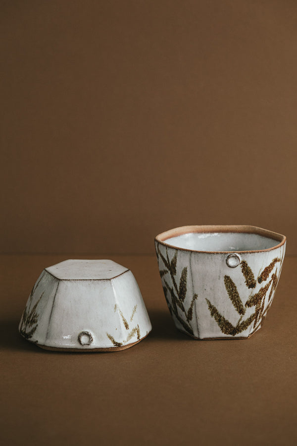 Bamboo Motif Canister
