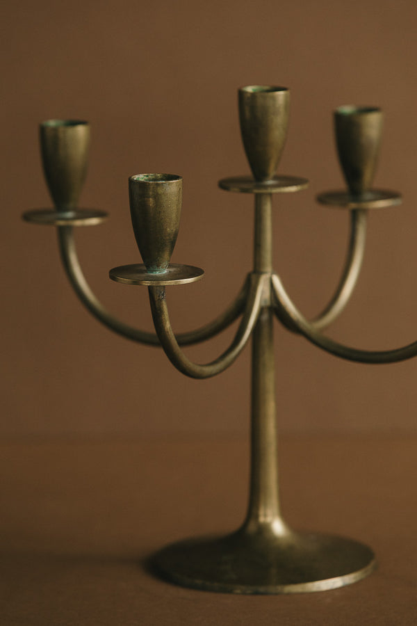 Brass Candelabra Pair