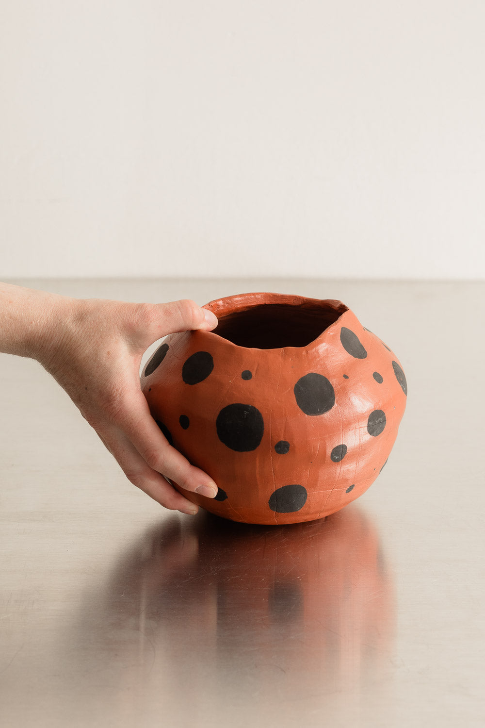 Spotted Terracotta Pot