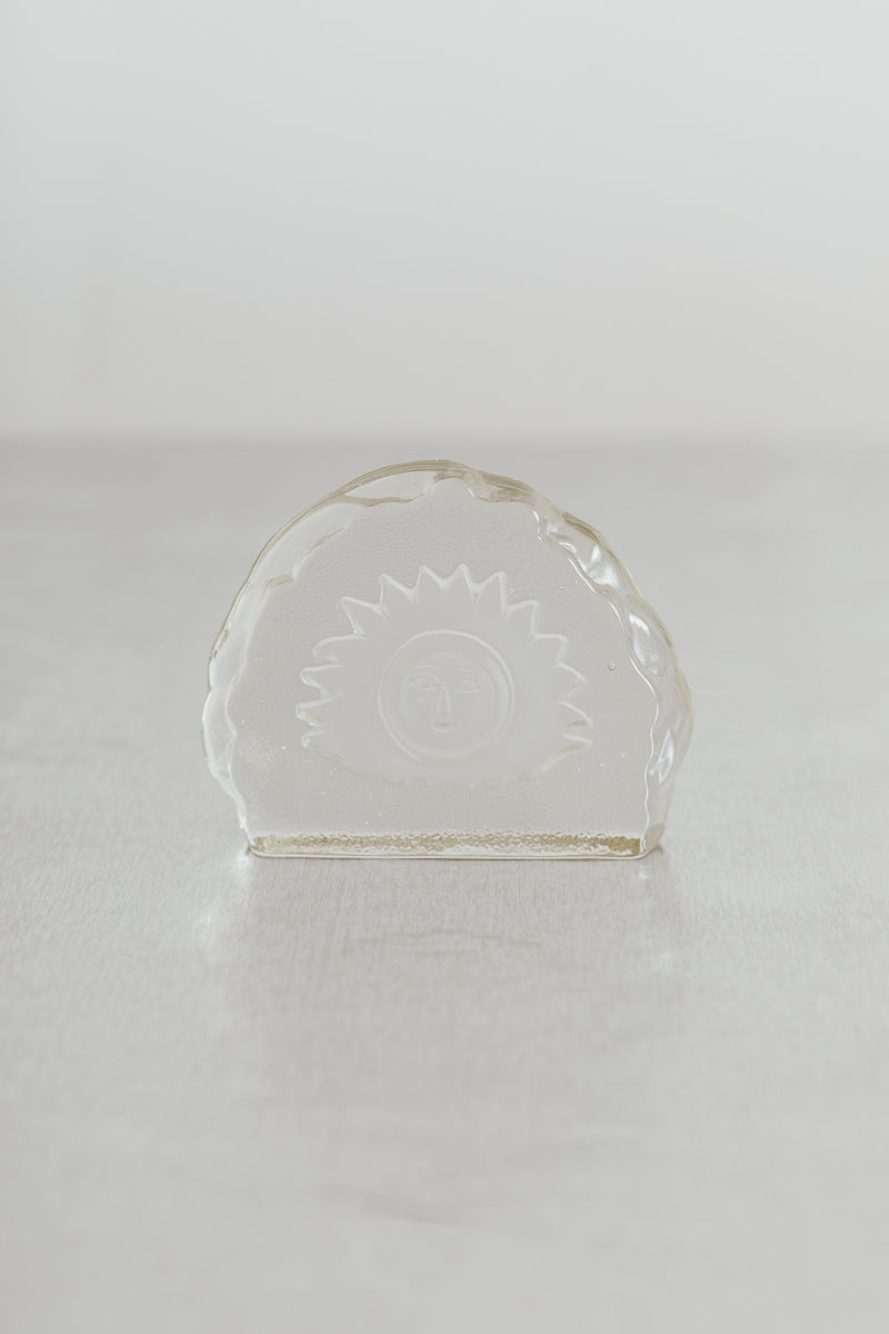 Glass Sunburst Paperweight