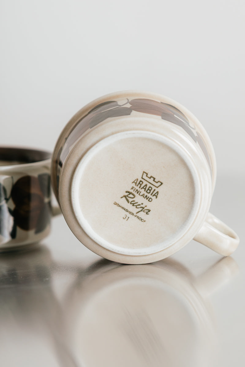 Arabia Finland Ruija Coffee Cups