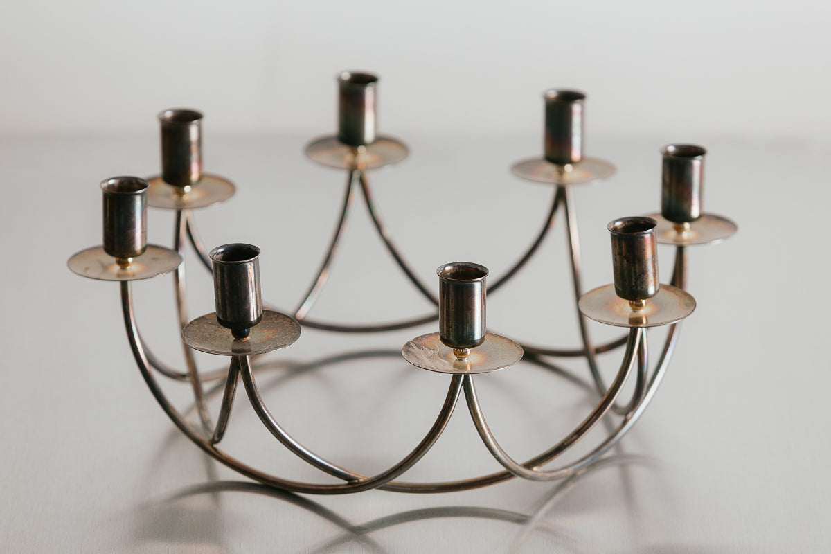 Plated Brass Candleabra