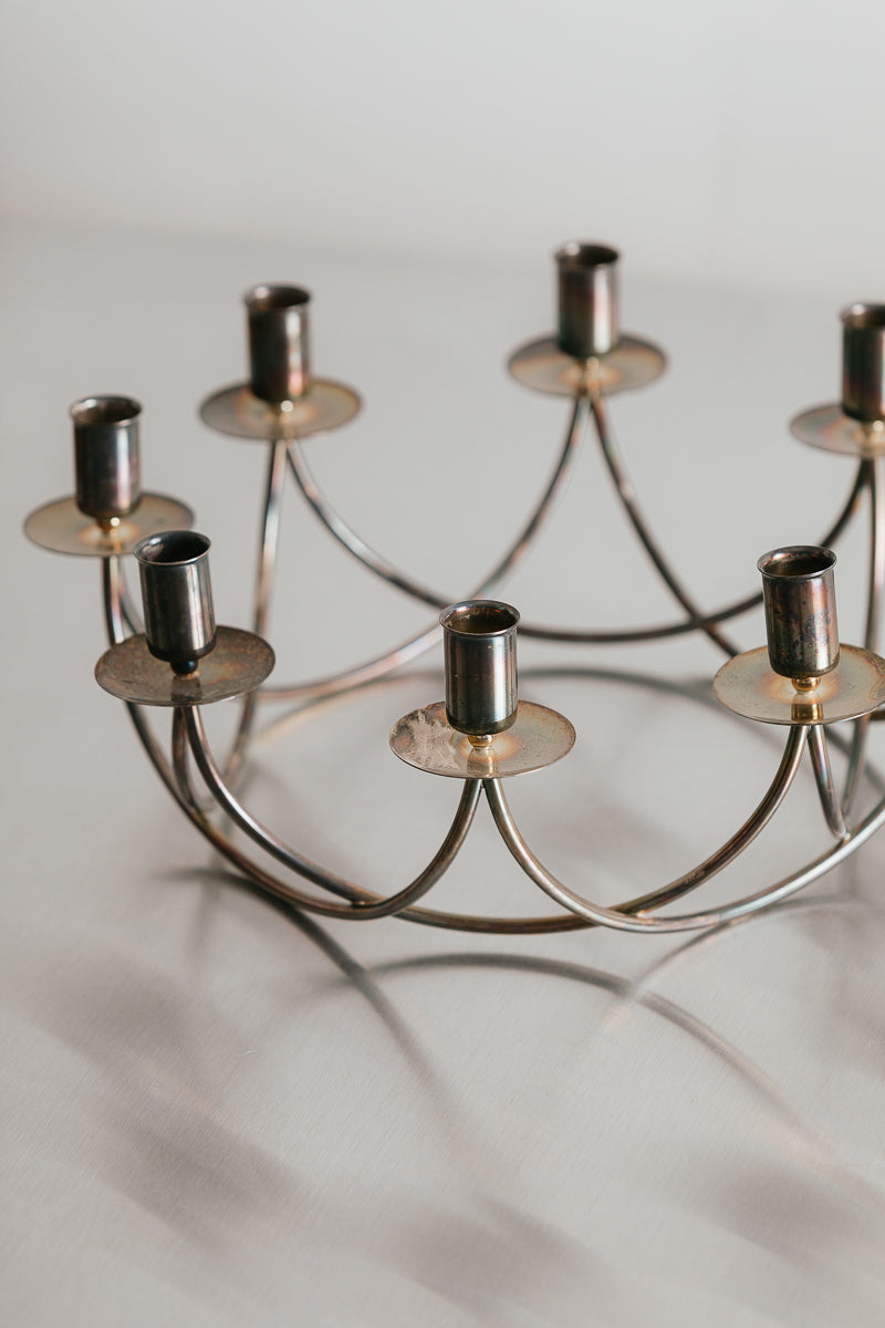Plated Brass Candleabra