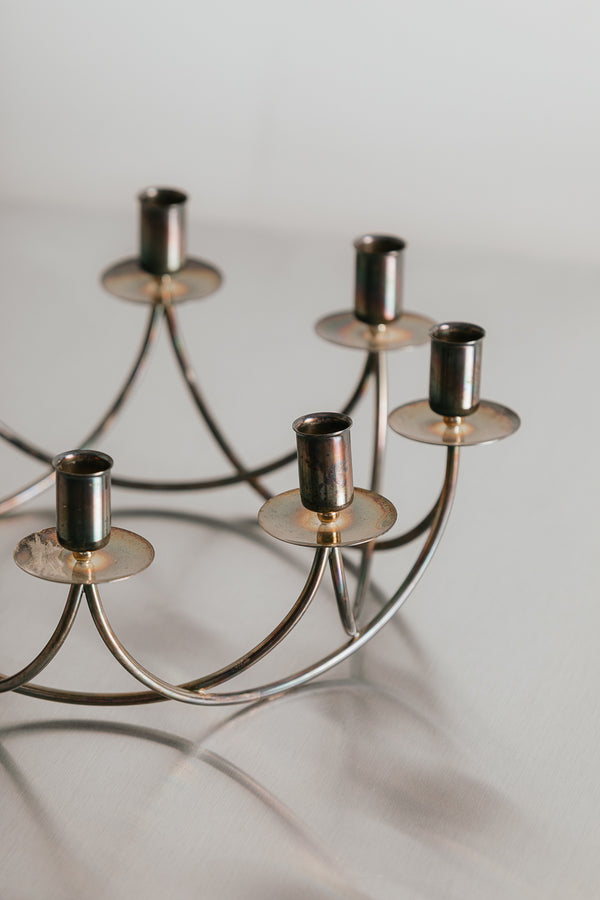 Plated Brass Candleabra