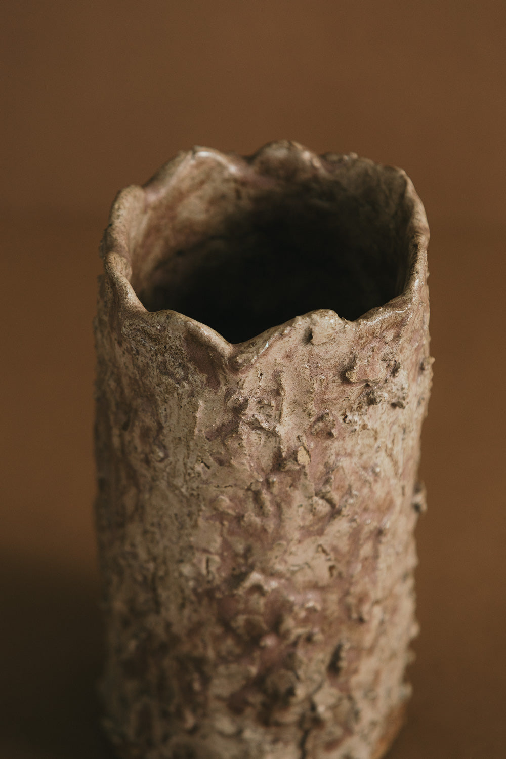 Rustic Scalloped Vase
