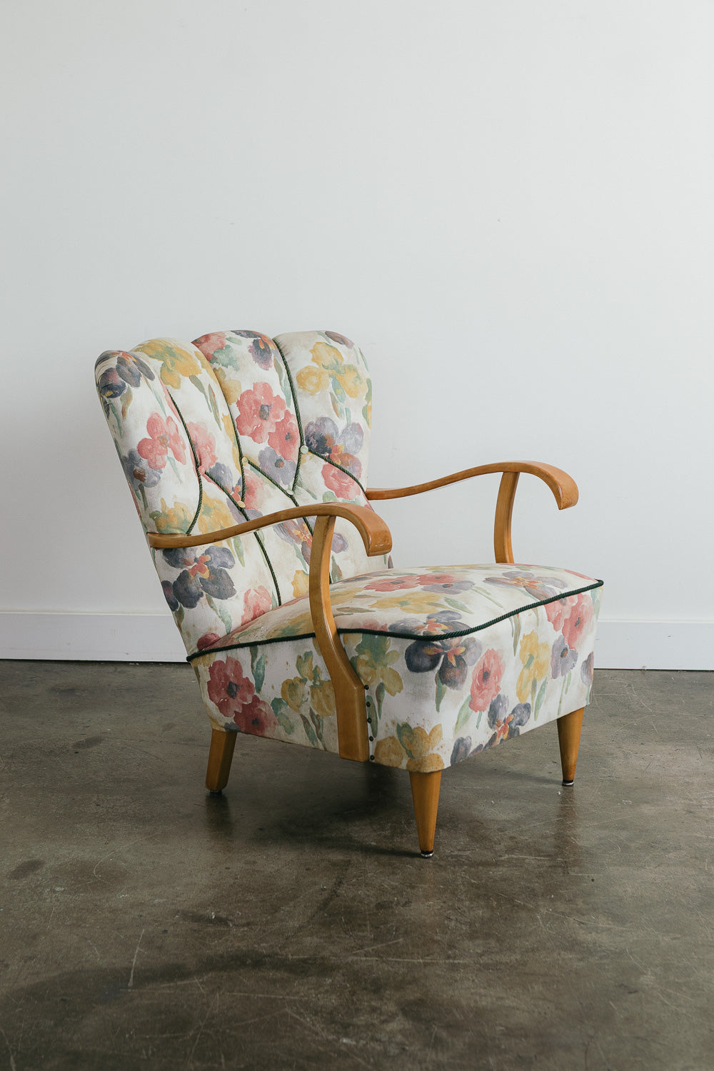Vintage Floral Armchair