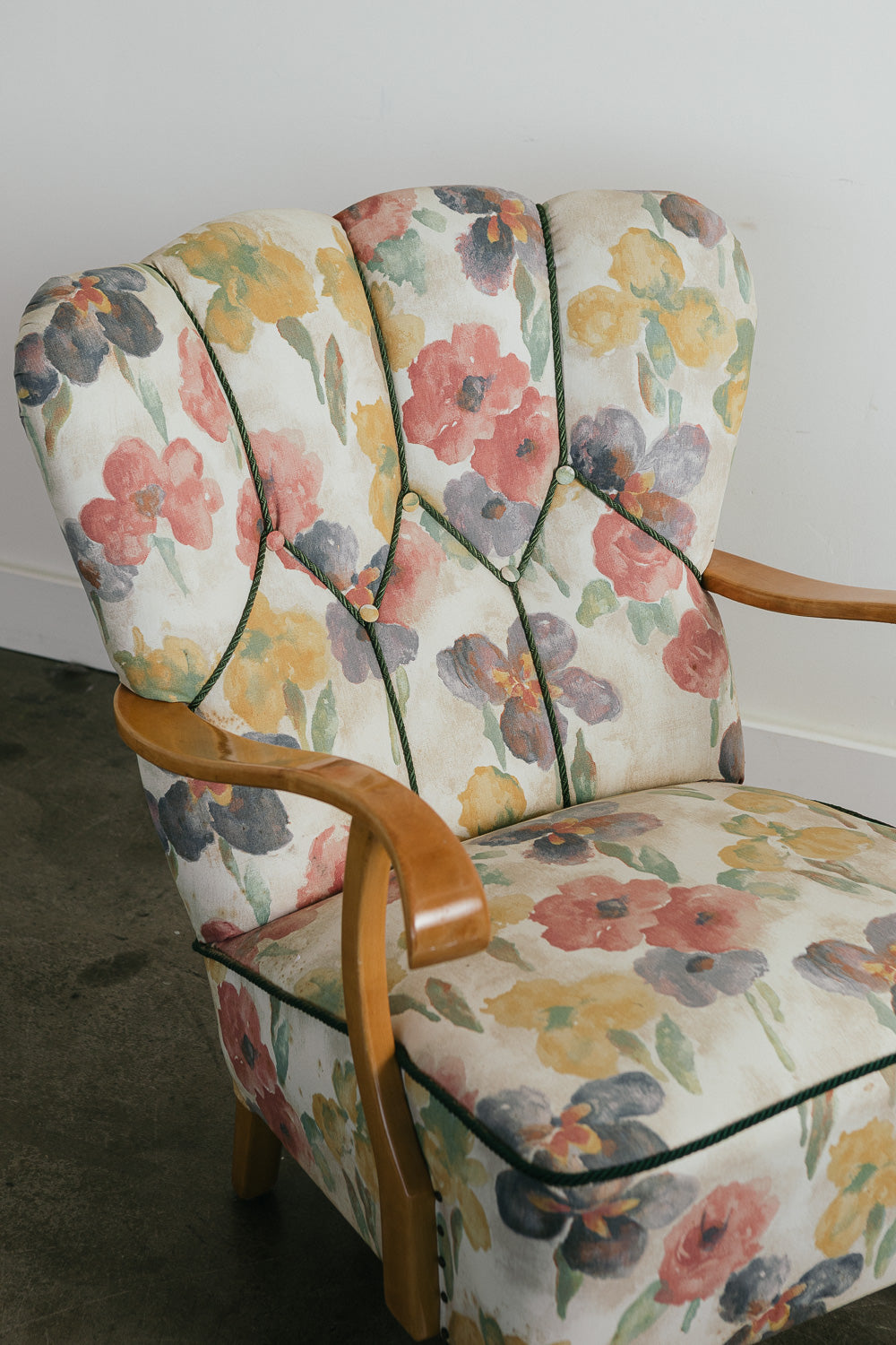 Vintage Floral Armchair