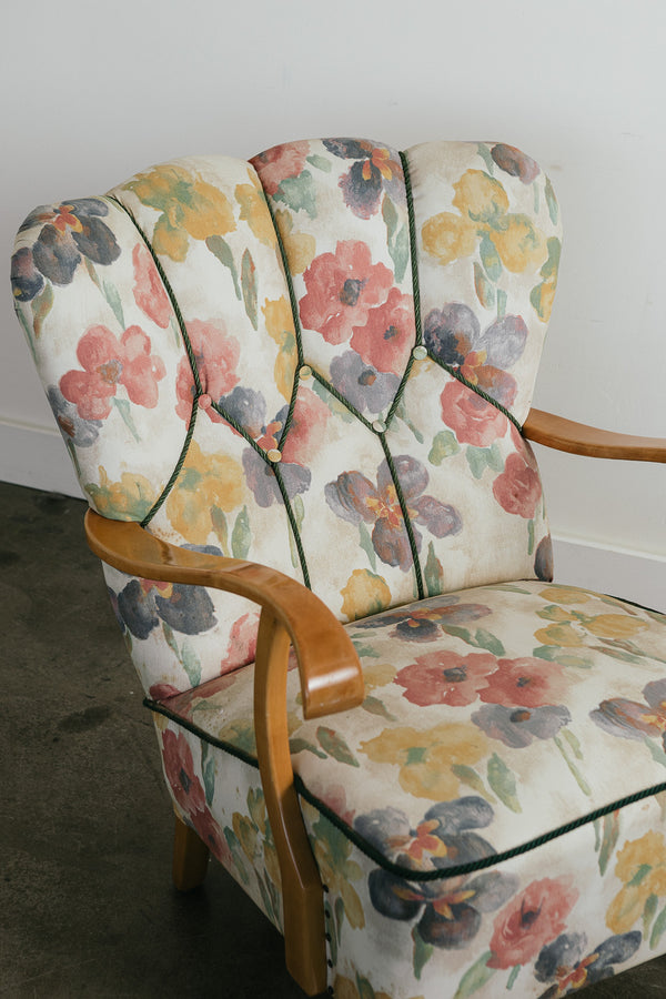 Vintage Floral Armchair