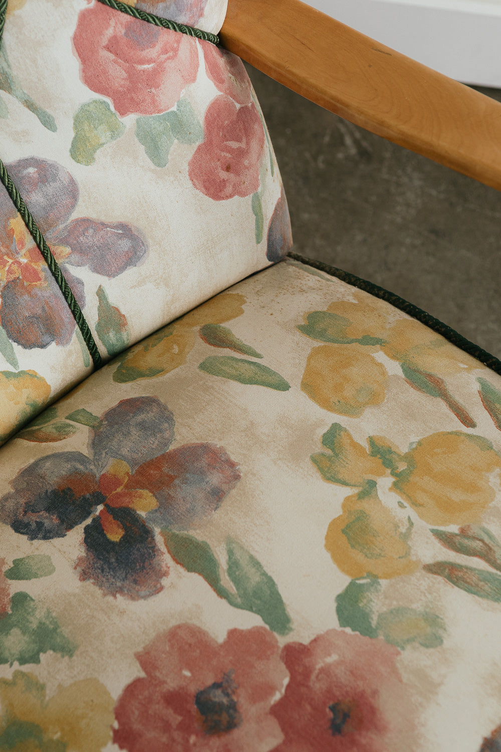 Vintage Floral Armchair