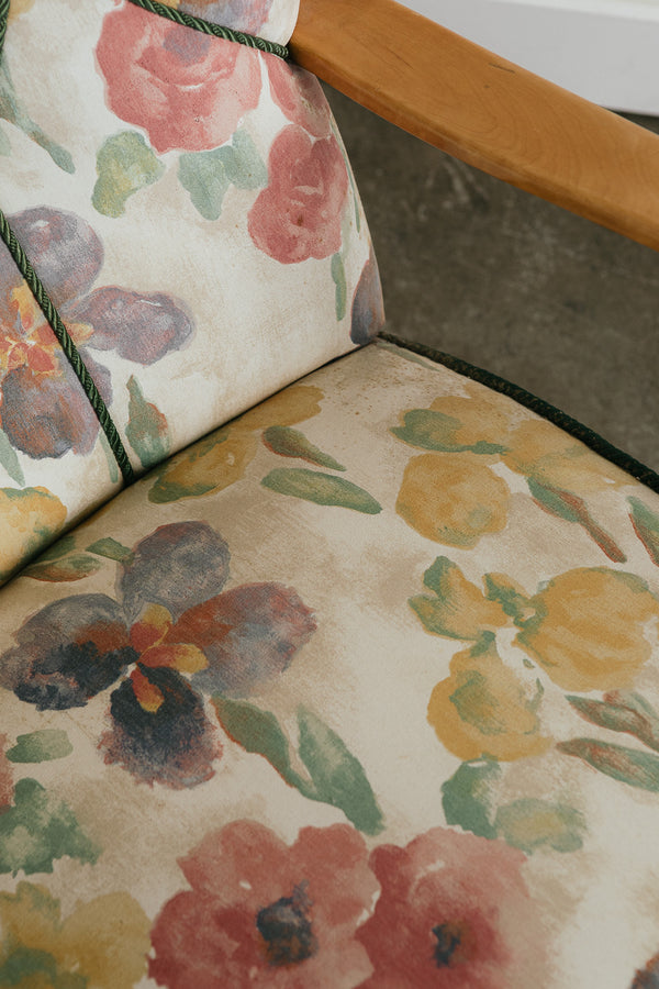 Vintage Floral Armchair