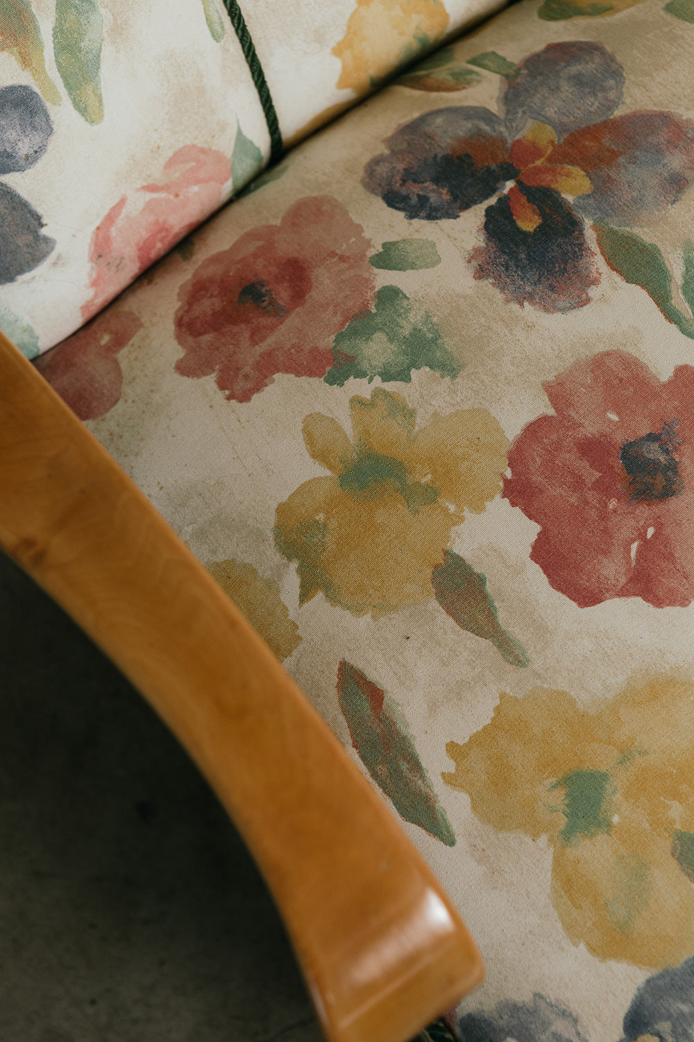 Vintage Floral Armchair