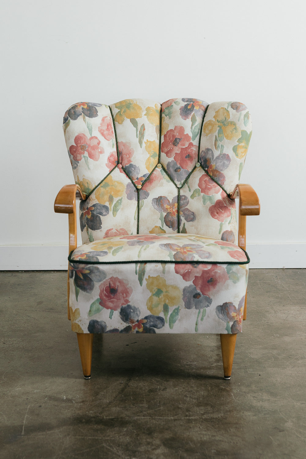 Vintage Floral Armchair
