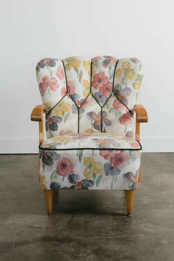 Vintage Floral Armchair