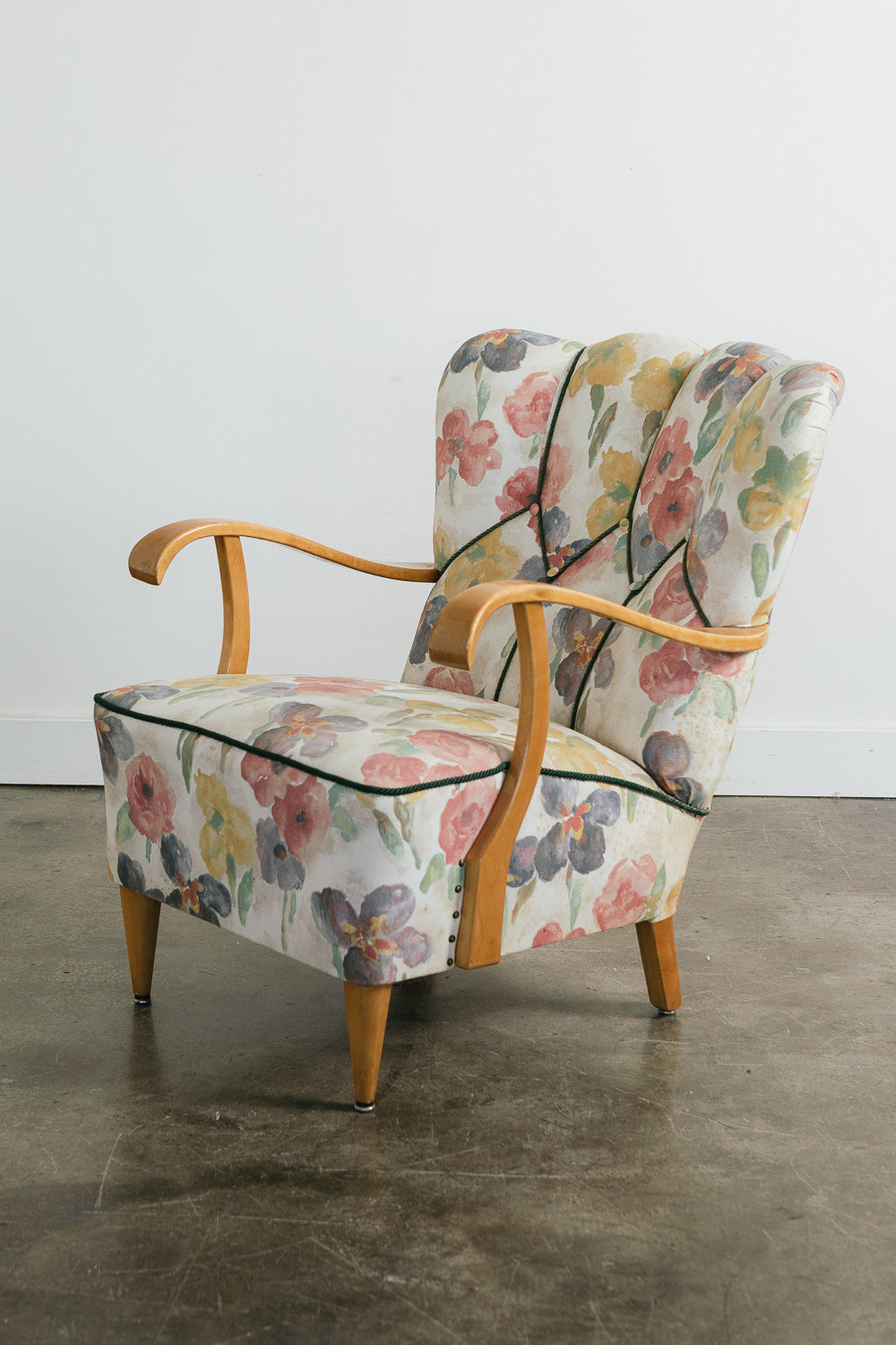 Vintage Floral Armchair