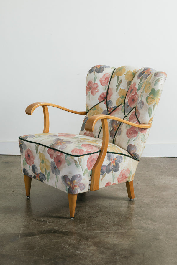 Vintage Floral Armchair