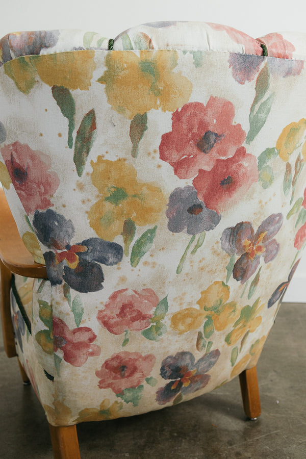 Vintage Floral Armchair