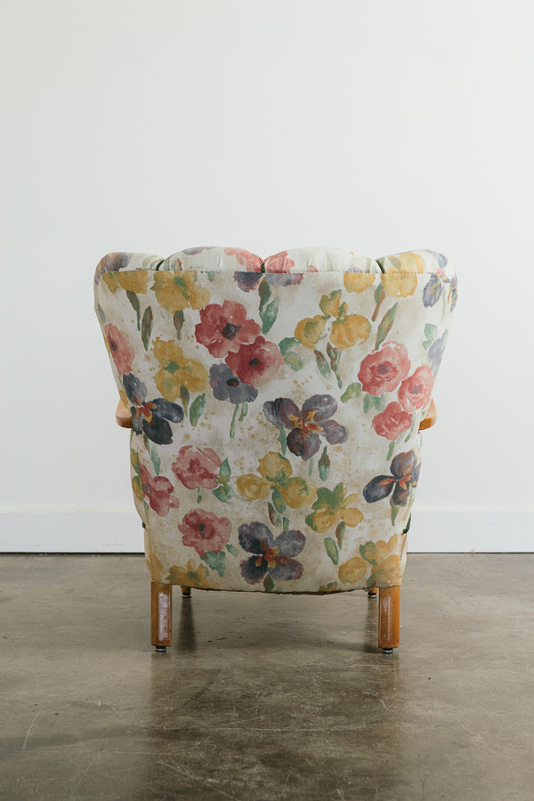 Vintage Floral Armchair