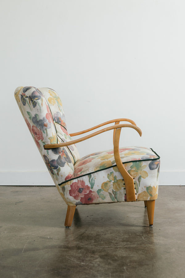 Vintage Floral Armchair
